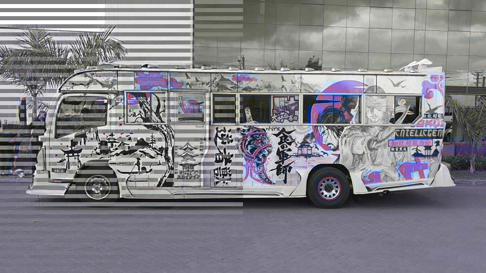 日本風のアートで装飾された「Harukaze（春風）」のマタトゥ